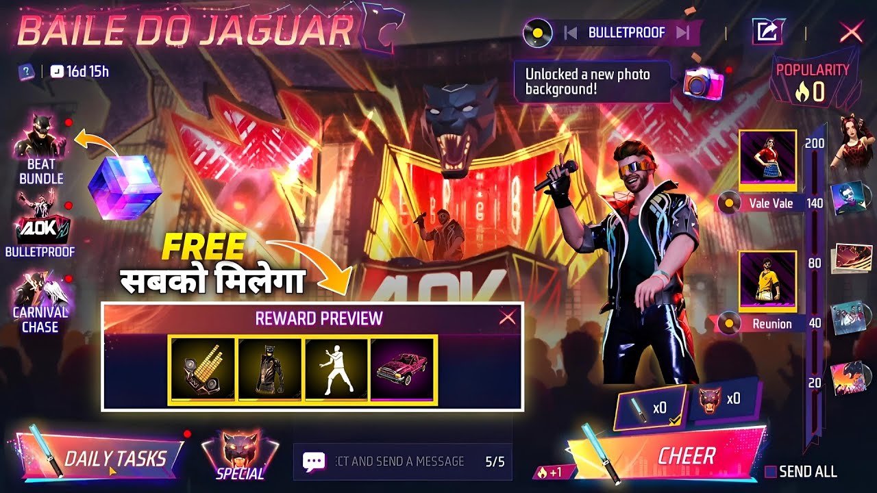 Holi Beat Carnival Event Free Fire l Free Fire New Event l Ff New Event l Ramadan Event Free Fire