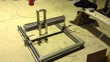 Cnc home made x axis first run   By KtistOs