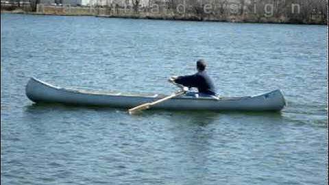 Forward rowing RowRiteTM system for your canoe.  Row your canoe ... FORWARD...