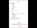 حل تقييم الأسبوع السادس للصف الاول الثانوي لغة فرنسية