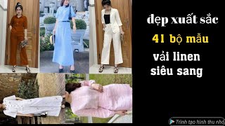 33💚 41 sets of stunning linen fabrics, perfect for summer, autumn, and winter fashion, exuding el... 33💚 41 sets of stunning linen fabrics, perfect for summer, autumn, and winter fashion, exuding el...