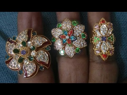 Jadau Ring with adjustable size 274926 – Vijay & Sons