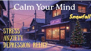 Peaceful Snow Ambience with Soft Relaxing Music | Deep Rest