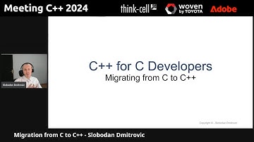 C++ for C Developers - Slobodan Dmitrovic - Meeting C++ 2024