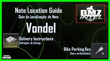 DMZ | Vondel Notes | Delivery Instructions | Instruções de Entrega