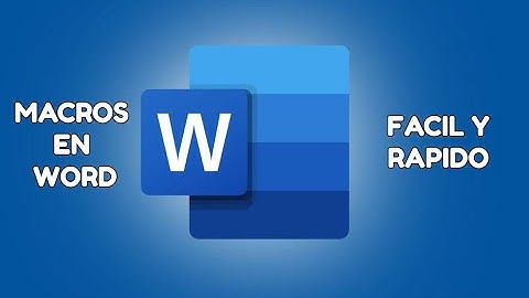 Como grabar y ejecutar macros en Word (facil y rapido)
