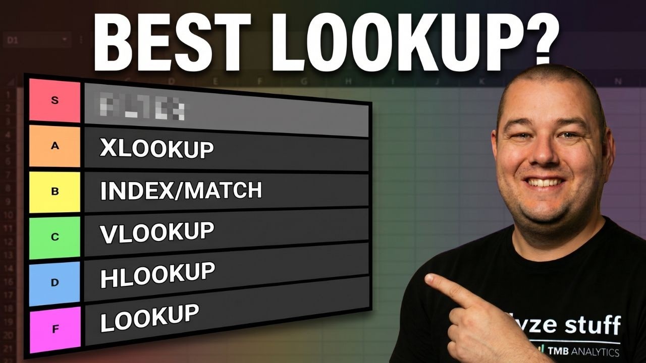 Best Excel LOOKUP Functions - I ranked them all