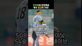 쌍방울의 전주특급 투수 조규제 TMI #kbo #야구 #ssg랜더스