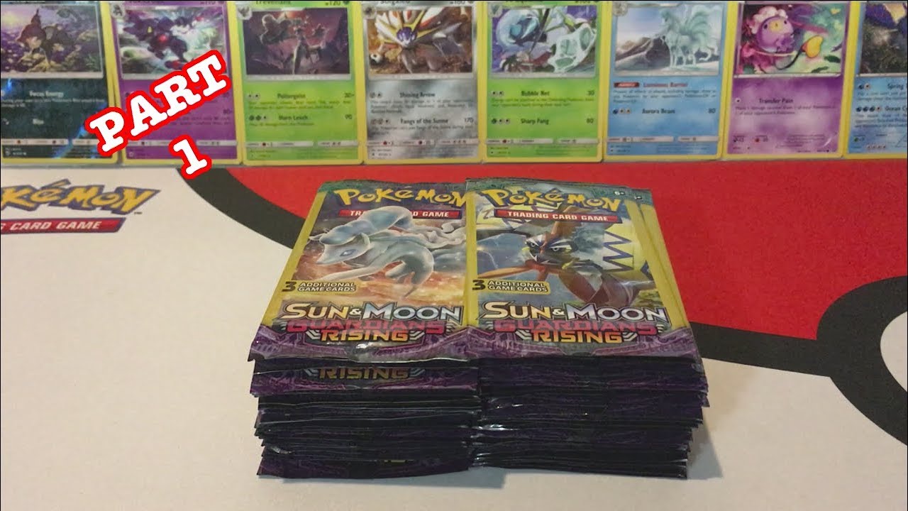 50 Pokemon Guardians Rising Dollar Tree Packs Part 1