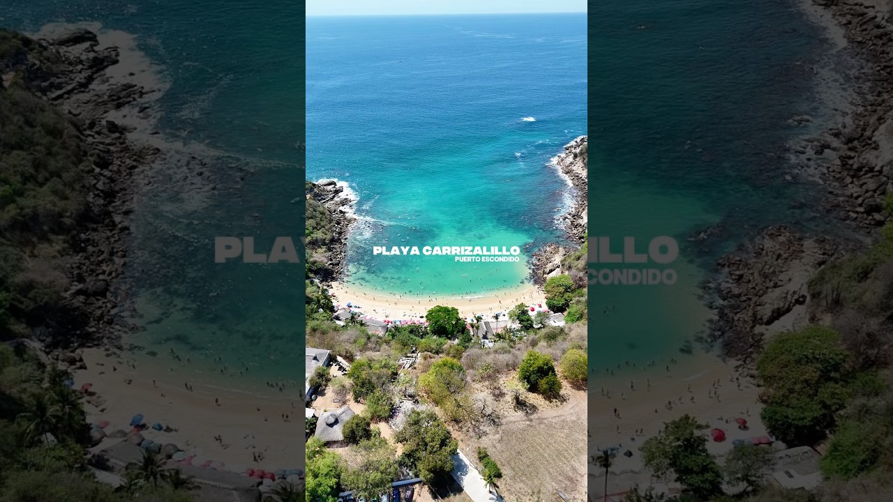 Hermosa playa Carrizalillo en Puerto Escondido Oaxaca