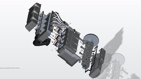 ENGINE OVERVIEW AND EXPLODE VIEW USING CREO