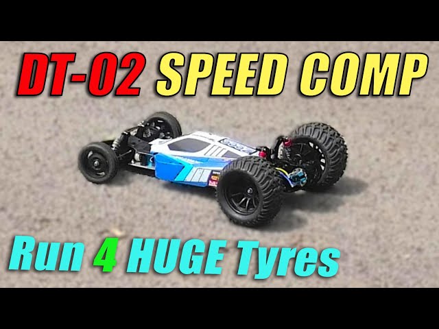 Tamiya DT02 Speed Competition Run 4 BIG WHEELS! ‪@cw‬