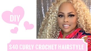 Blonde Curly Crochet Hair