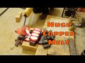 Melting 57 Copper Ingots ¦ Huge Scrap Copper Melt - 4K 2160p