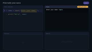 Print Hello Your Name || DSA || Step by Step Execution || Python || Animation