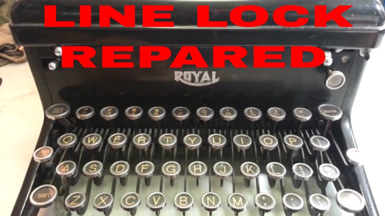 Royal KHM KMM FPE HH KH Manual Typewriter Type Bars Keys Jam Freeze