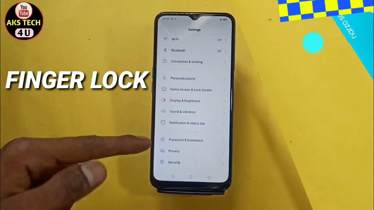 How To Set Fingerprint Lock in Realme Narzo 50i Realme Narzo 50i