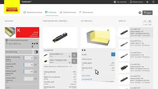 Sandvik Coromant Tool and cutting data recommendation with CoroPlus ToolGuide