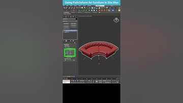 Curving a Sofa with PathDeform in 3ds Max #shorts #3dsmax