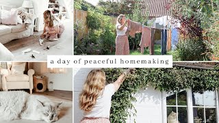 Sunday Reset, A Day Of Peaceful Homemaking & Slow Living · speed cleaning, gardening & evening walk