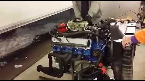 496 BBO running on engine stand