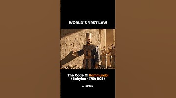 The First Law in Human History | Hammurabi’s Code Explained –How Justice Was Born #aihistory #shorts