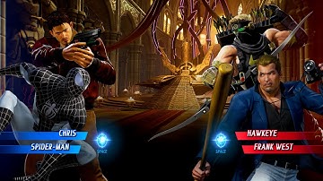 CHRIS, SPIDER MAN VS HAWKEYE, FRANK WEST - Marvel vs. Capcom: Infinite All Characters Unlock