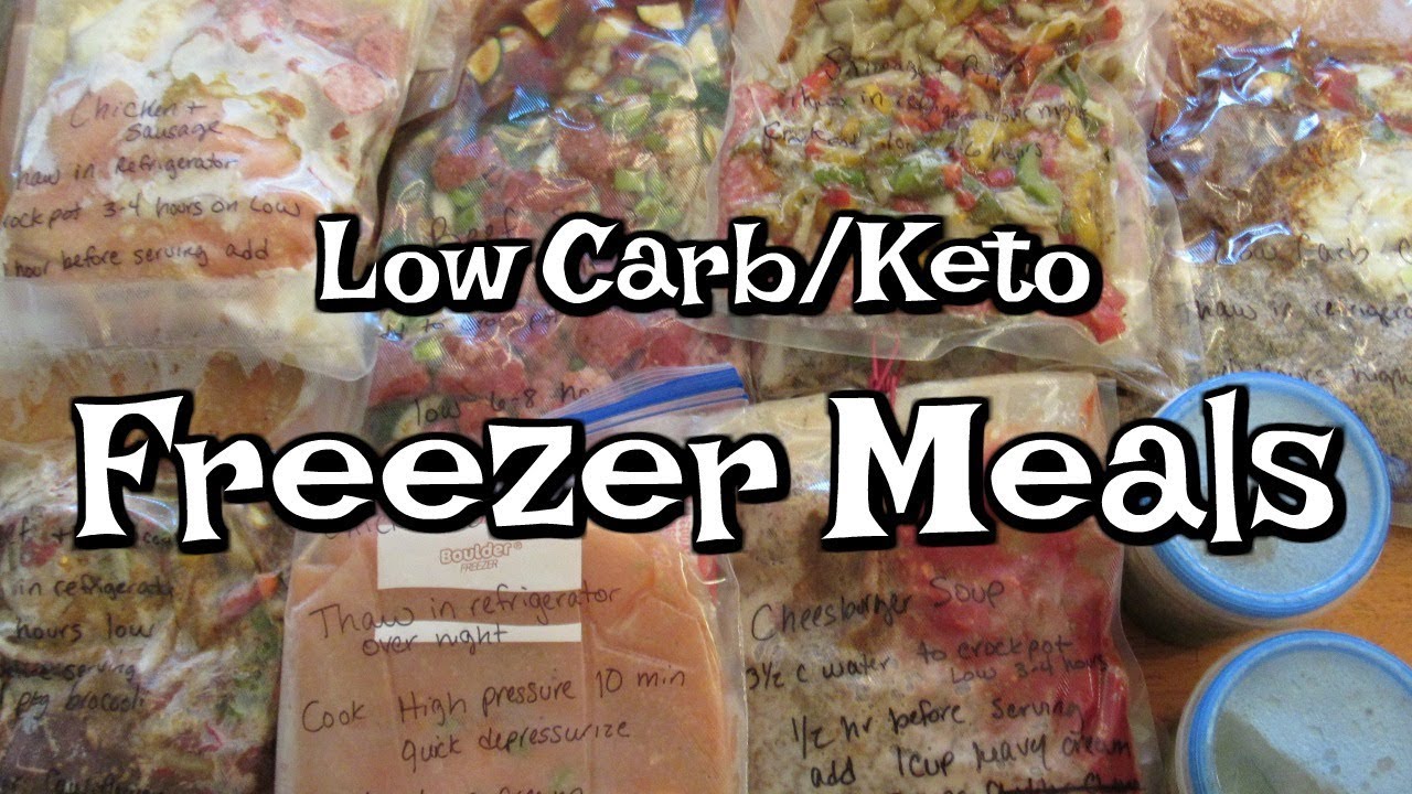 Low Carb/Keto FREEZER MEALS!  10 Easy Meals To Make Ahead!