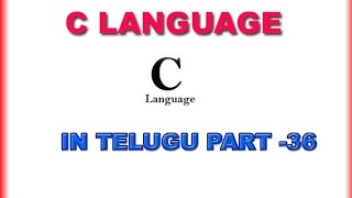 C videos in Telugu String concatenation Part 36 [9395306603]