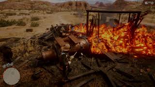 Red Dead Redemption 2 random house explosion