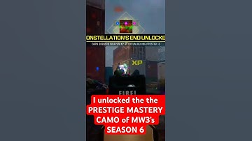 I unlocked the MASTER PRESTIGE Camo CONSTELLATIONS END in Season 6 of CoD MW3 #ranked #callofduty