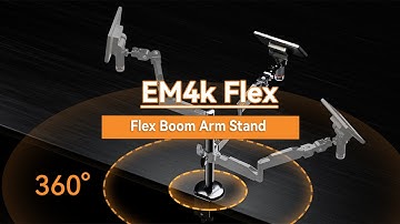 ELIKLIV EM4K Flex Digital Microscope with Flex Boom Arm Stand AM02 - Easy Installation Guide!