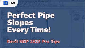 Pipe Slope Settings in Revit MEP 2026