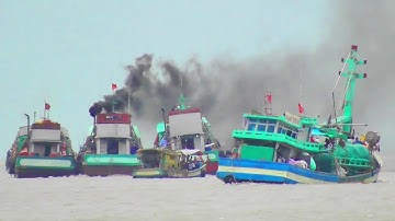 NGÀY LỄ HỘI NGHINH ÔNG SÔNG ĐỐC CÀ MAU 27-3-2021 CÁC TÀU GHE CHẠY ĐÔNG NGHẸT @phan quốc hải