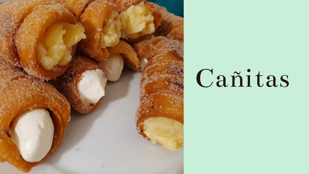 Cañitas de crema y nata