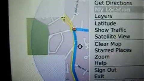 Blackberry App Review - Google Maps 03 - Layers