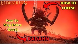 Elden Ring  How to easily kill Starscourge Radahn Any Level Any Build *Cheese*