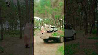 Solo Camping In Forest . Solo Girl Camping Journey Nature Sounds & Rain 1M.v