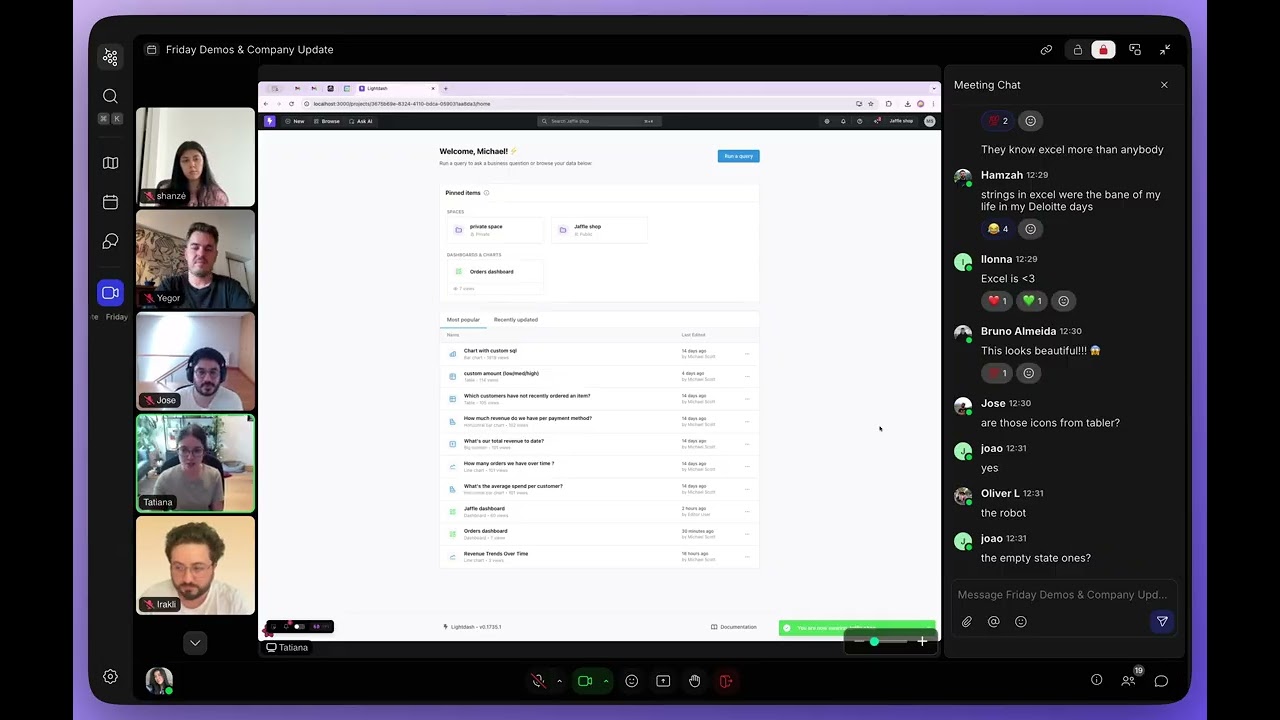Lightdash demo: A new look for AI Agents