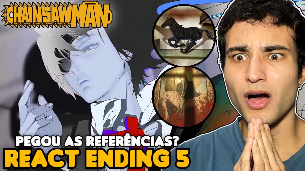 MUITAS REFERÊNCIAS! React Chainsaw Man Ending 5 