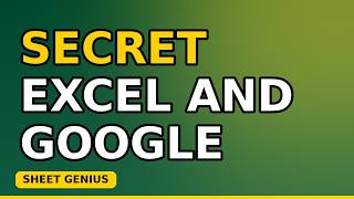 Secret Excel and Google Sheets tutorials Tips Pros Don't Share