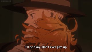 Norman Gives Emma One Last Hug Before Leaving Gracefield (The Promised Neverland)