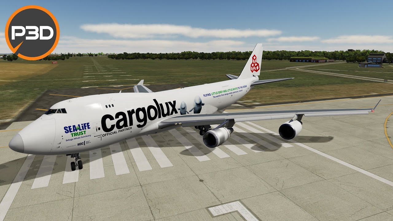 P3Dv5 - Cargolux PMDG 747 | Budapest - Luxemburg