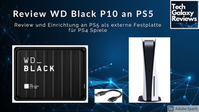 WD_Black P10 Portable Game Drive Unbox & Setup for PS4, PS5, Xbox, PC, Mac  (5TB) - YouTube