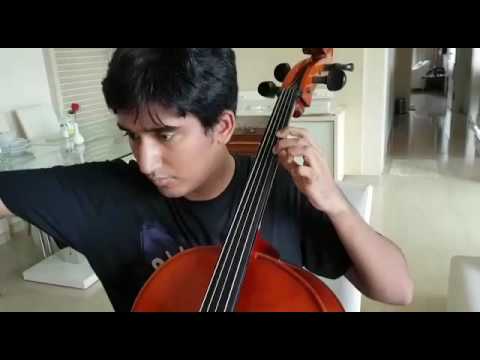 Study with Slur from 'New School of Cello Studies'