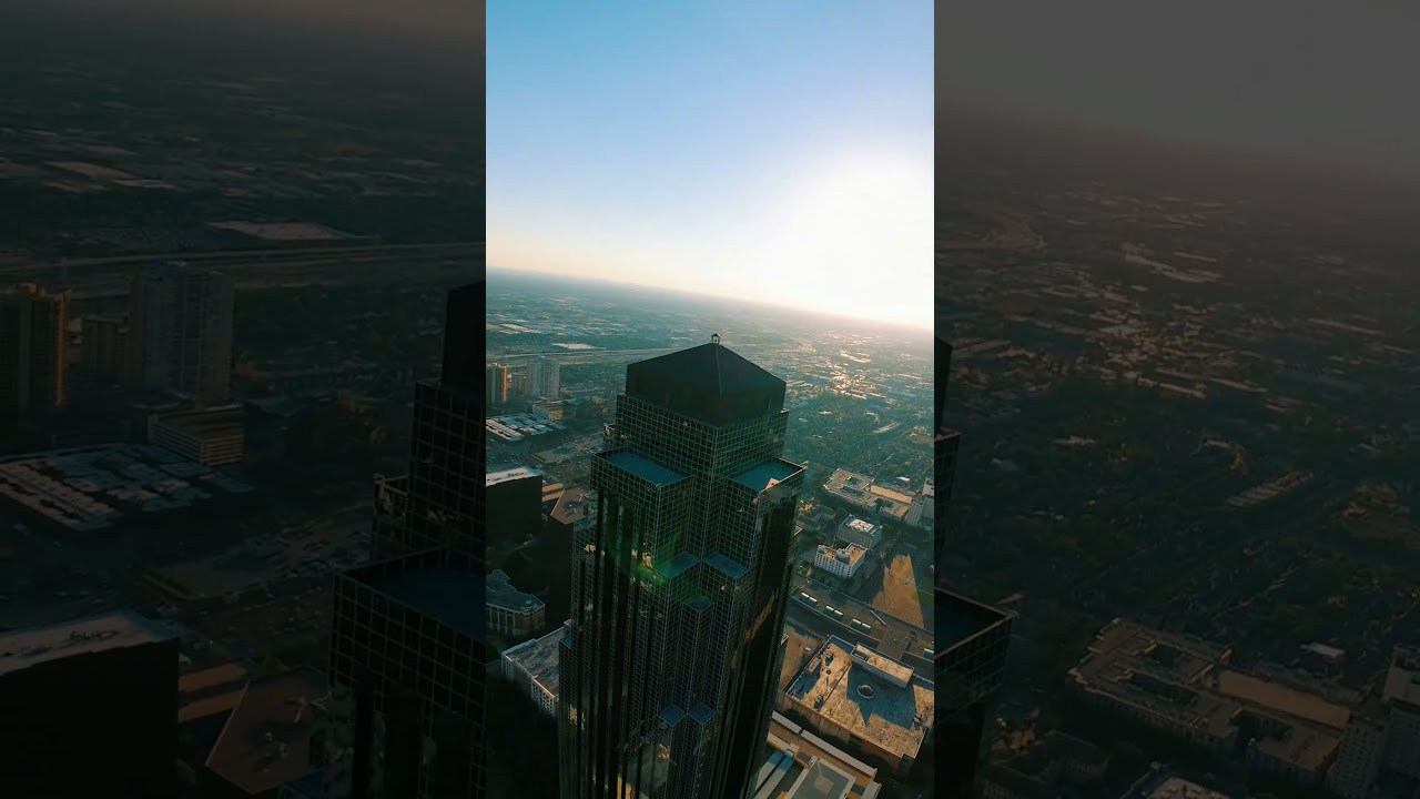The Williams Tower | Transco Tower of Houston, Texas, USA | FPV Dive Skyscraper
