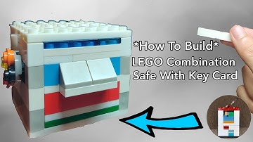 How to Build a Working LEGO Combination Safe with Key Card | (LEGO Safe Tutorial) V6