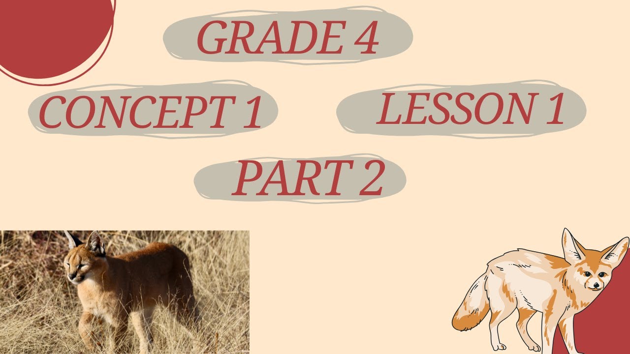 Grade 4 _concept 1_ lesson 1 _part 2 الصف الرابع_ المفهوم الاول_ الدرس الاول_ الجزء الثاني