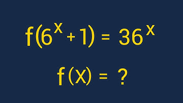 De algemene methoden | Functionele vergelijking | f(X)=?