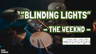 🥁BLINDING LIGHTS - The Weeknd | Drum Cover + Partitura GRATIS (BATERÍA)